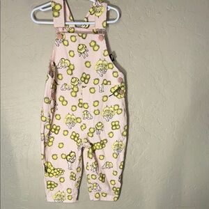 May Gibbs X Kip&Co Wattle Dance Pink Corduroy Baby Overalls